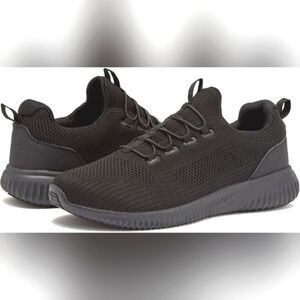 (S-RD275) Avia Anchor SR Mesh Slip On Black Non Slip Shoes for Men Sz 7 WIDE